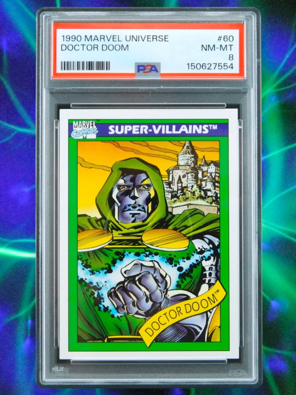1990 MARVEL UNIVERSE #60 DOCTOR DOOM PSA 8